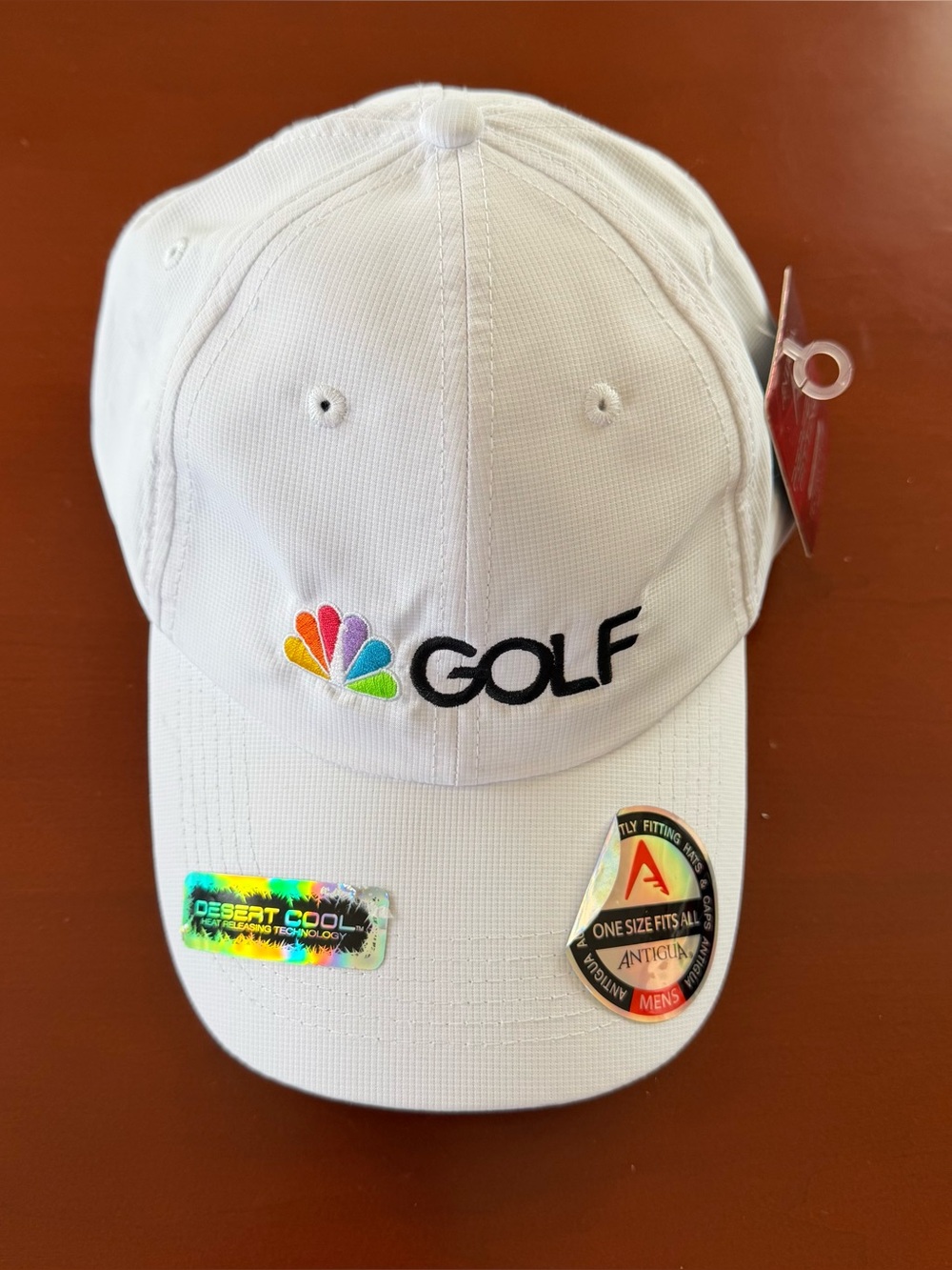 Title 48: NBC Golf White Performance Hat – New With Tags